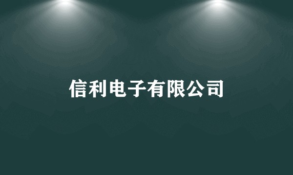 信利电子有限公司