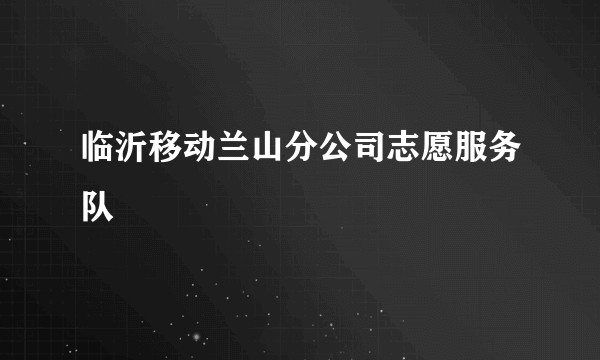 临沂移动兰山分公司志愿服务队