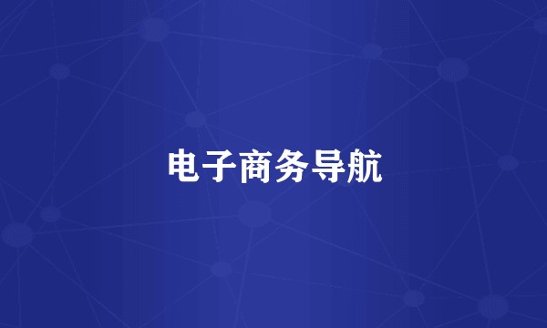 电子商务导航