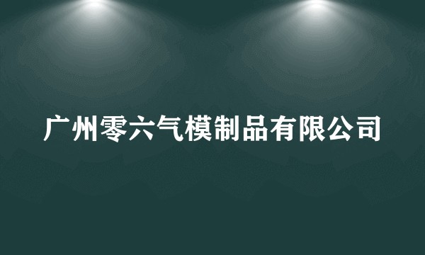 广州零六气模制品有限公司