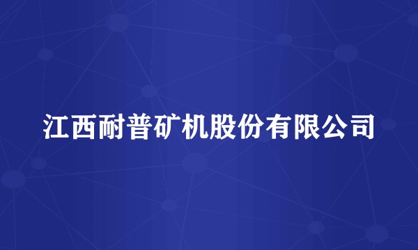 江西耐普矿机股份有限公司