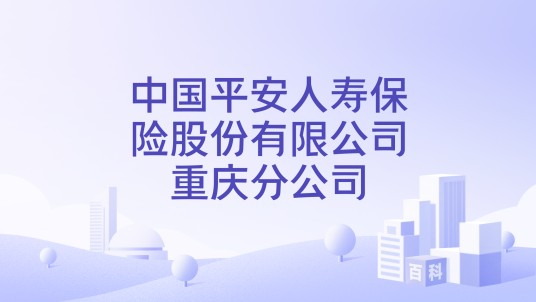 中国平安人寿保险股份有限公司重庆分公司