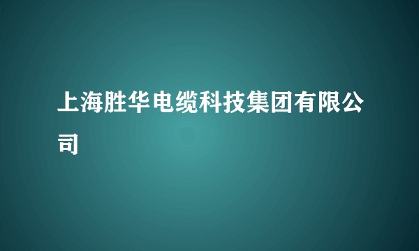 上海胜华电缆科技集团有限公司
