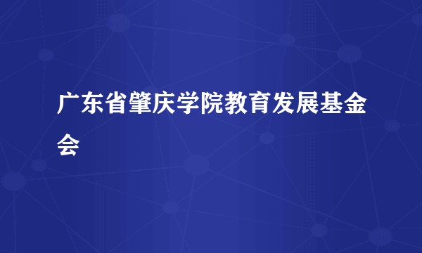广东省肇庆学院教育发展基金会