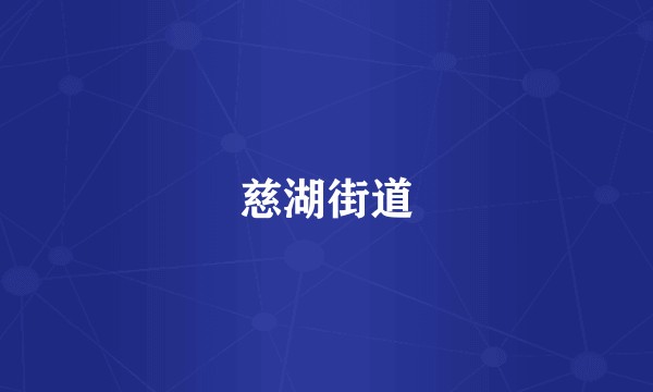 慈湖街道