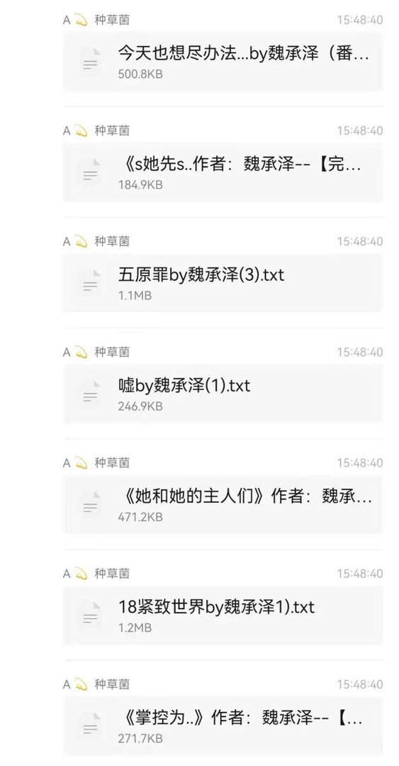 魏承泽这个作者有多少人知道？太狠了，也很厉害，全部小说合集23本，本本都是此类天花板！！