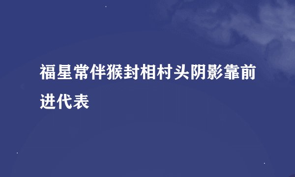 福星常伴猴封相村头阴影靠前进代表
