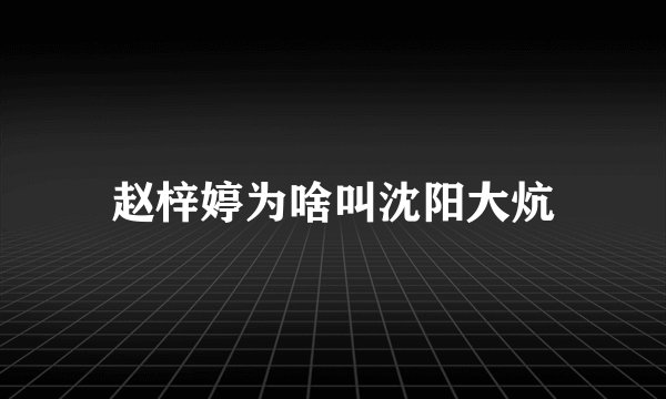 赵梓婷为啥叫沈阳大炕