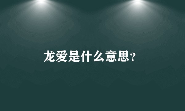 龙爱是什么意思？