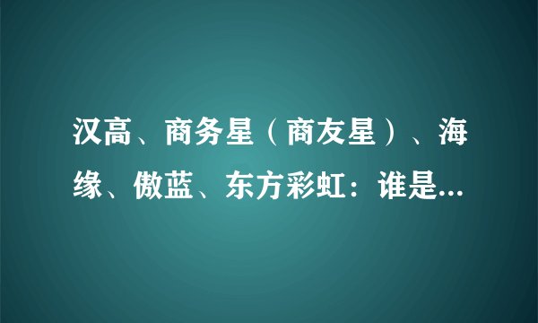 汉高、商务星（商友星）、海缘、傲蓝、东方彩虹：谁是最好的眼镜店管理收银系统？