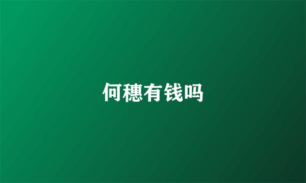 何穗有钱吗