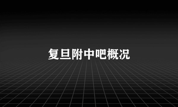 复旦附中吧概况