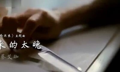 危险关系 最后的片尾曲 爱来的太晚 原唱是谁???