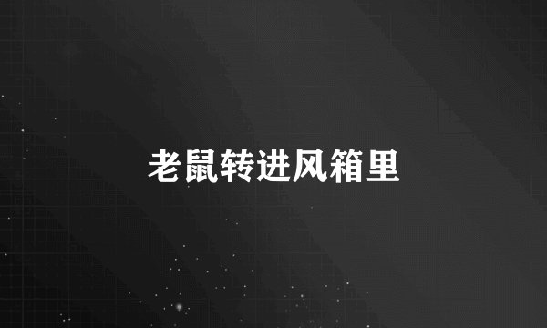 老鼠转进风箱里