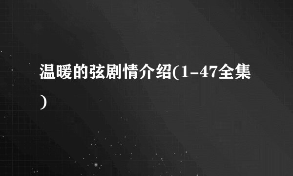 温暖的弦剧情介绍(1-47全集)