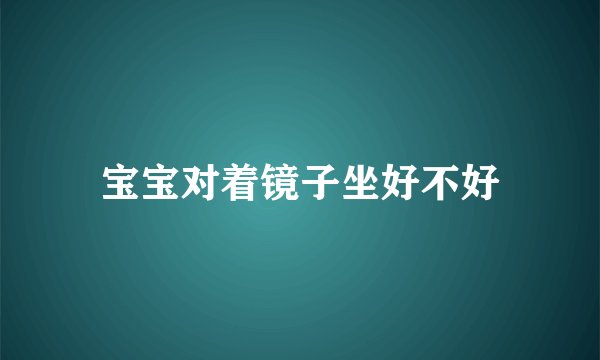 宝宝对着镜子坐好不好