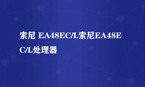 索尼 EA48EC/L索尼EA48EC/L处理器