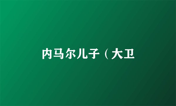 内马尔儿子（大卫