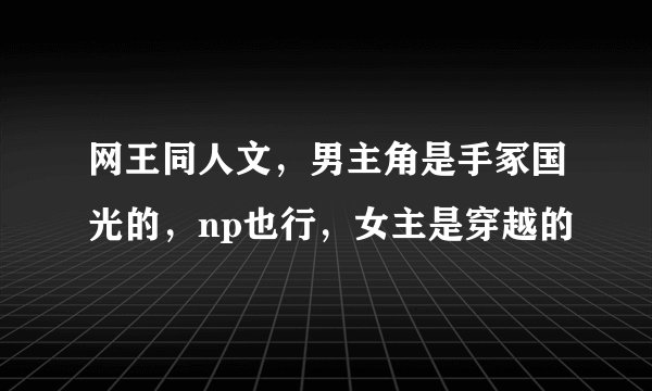 网王同人文，男主角是手冢国光的，np也行，女主是穿越的