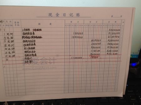 现金日记账，怎么写？