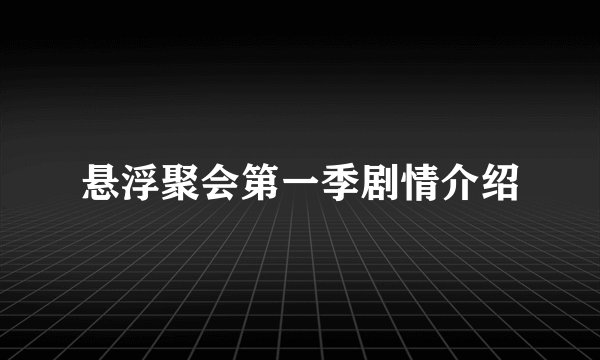悬浮聚会第一季剧情介绍