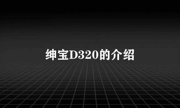 绅宝D320的介绍