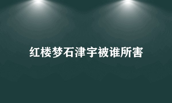 红楼梦石津宇被谁所害