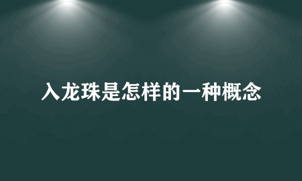入龙珠是怎样的一种概念