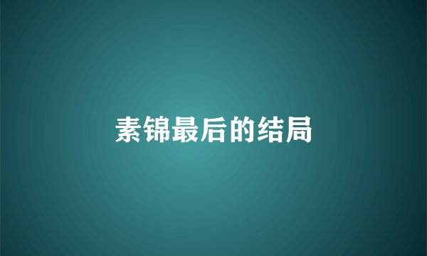 素锦最后的结局