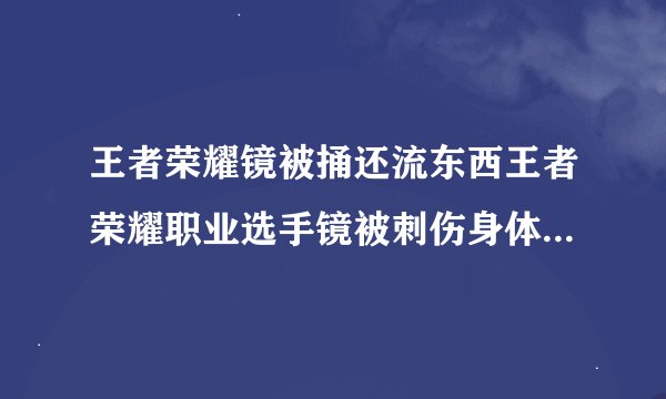 王者荣耀镜被捅还流东西王者荣耀职业选手镜被刺伤身体被插满鱼钩