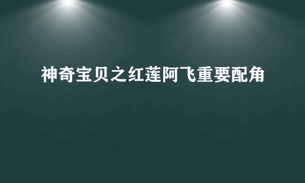神奇宝贝之红莲阿飞重要配角