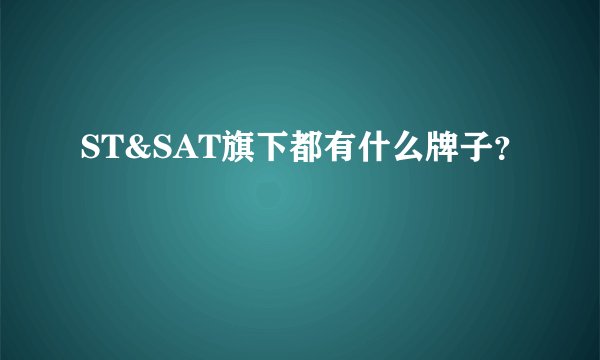 ST&SAT旗下都有什么牌子？