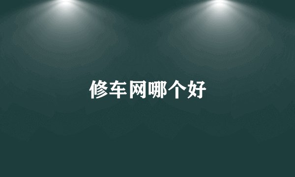 修车网哪个好