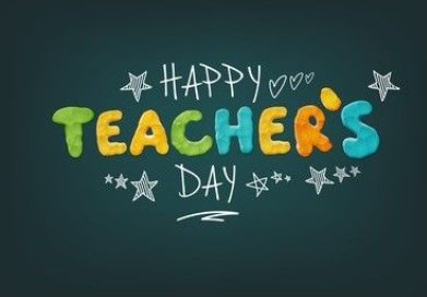 happy teacher's day花体字
