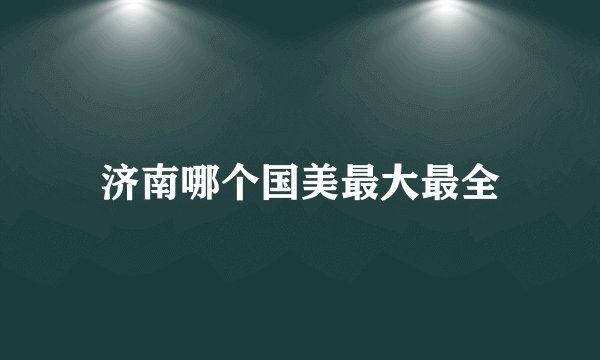 济南哪个国美最大最全