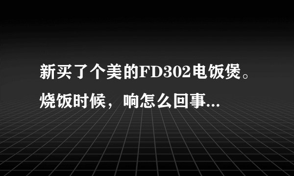 新买了个美的FD302电饭煲。烧饭时候，响怎么回事？有谁说一下？