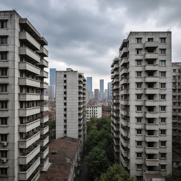 上海胶州路公寓为什么用水泥封起来
