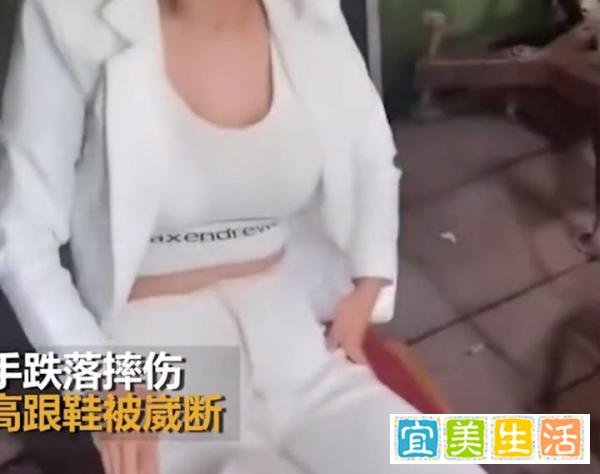 网传一女歌手山西演出时现场互动 遭数名男观众扯腿拽下舞台 疑似摔伤