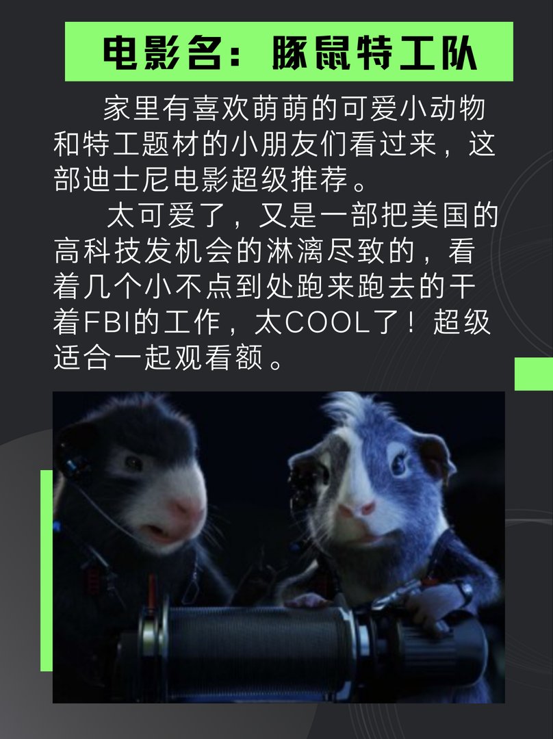 豚鼠特工队，剧情欢快有趣