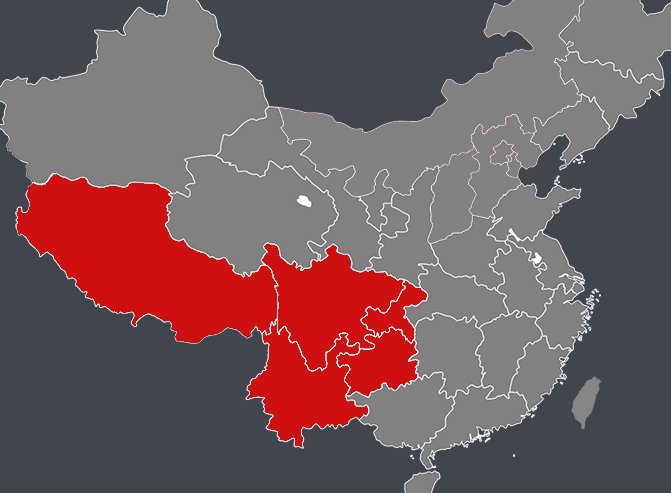 中国按大区划分华北、东北、华东、华中、华南、西南、西北各包括哪些省份?