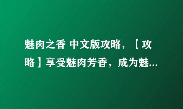 魅肉之香 中文版攻略，【攻略】享受魅肉芳香，成为魅肉大师！
