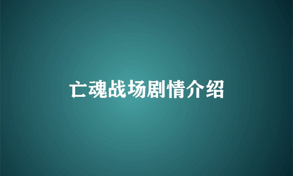 亡魂战场剧情介绍