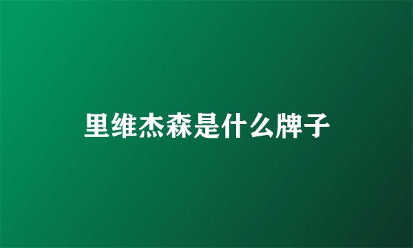 里维杰森是什么牌子