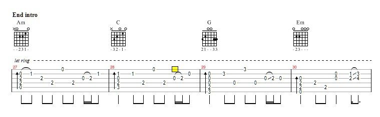 跪求metallica的《fade to black》吉他谱