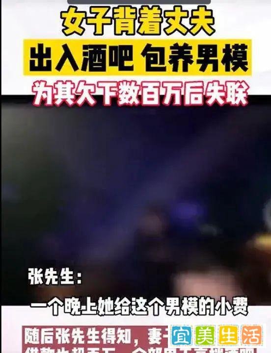 妻子为养男模欠款百万