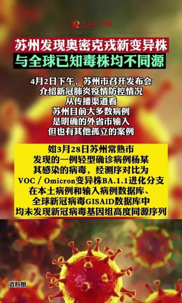 2022.4.3知晓今日-苏州现新变异株