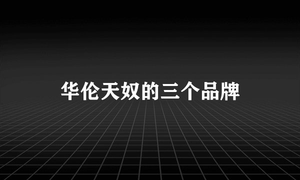 华伦天奴的三个品牌