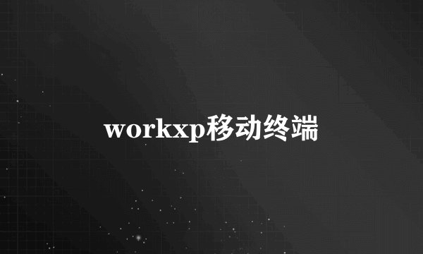 workxp移动终端