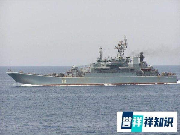俄黑海舰队凯撒·库尼科夫号大型登陆舰被乌克兰击沉