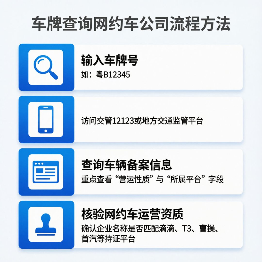 知道车牌,如何知道是哪家网约车司机